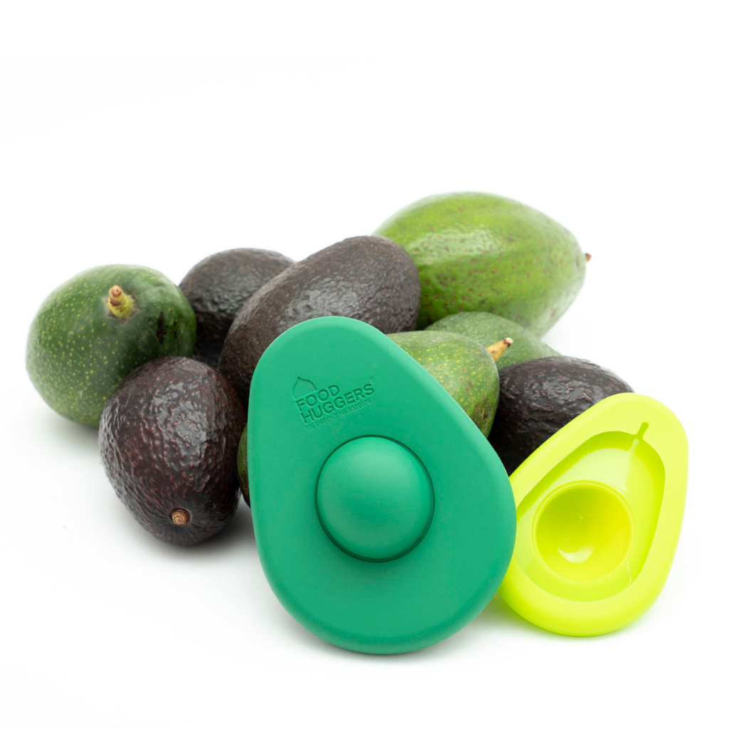 Food Huggers Avocado – Reusable Two Set of Savers Silicone Avocado Huggers -