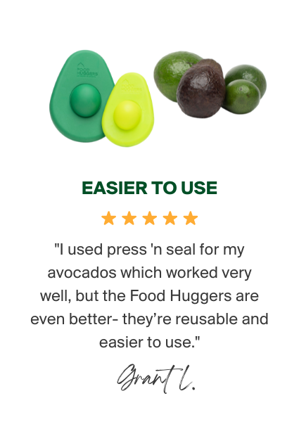 We use these Avocado Huggers from Food Huggers ALL. THE. TIME! (Disclosure:  affiliate link and content). My husband put them in my stocking a few years  ago and they've been so useful.•