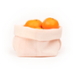 A dishwasher-safe Food Huggers Fabric bag preserving oranges for zero waste