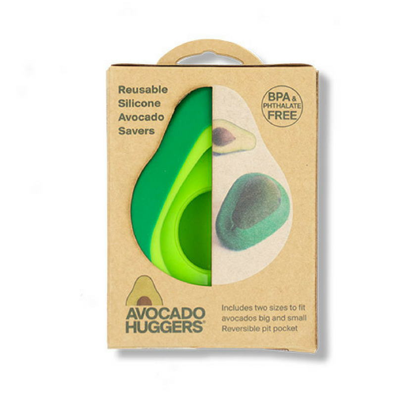 Original Food Hugger® Reusable Silicone Avocado Savers Set Of 2 U27